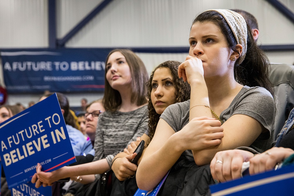 youth support for bernie sanders