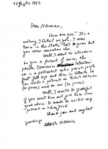lettera di Moravia a Norman Mailer