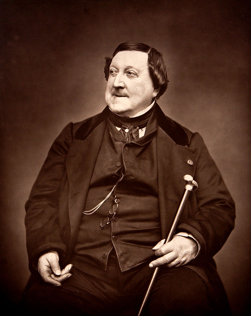 Gioachino Rossini fotografato nel 1865 da Étienne Carjat