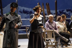Firenze, novembre 2017. Un momento della prova antepiano de "La Sonnambula" al teatro dell'Opera di Firenze.
